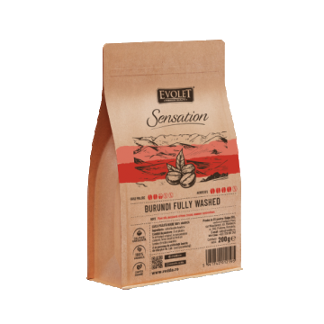 Cafea boabe Burundy Fully Washed, 200g, Evolet