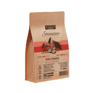 Cafea boabe Peru Perhusa, 200g, Evolet