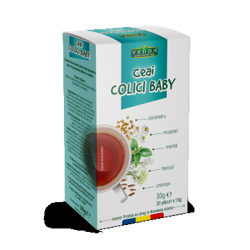 Ceai colici Baby, 20 plicuri x 1.5g, Vedda