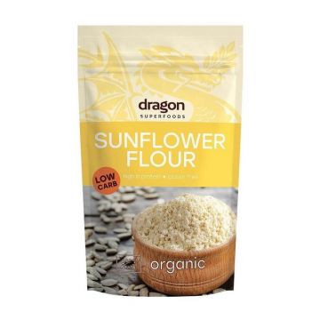 Faina de seminte de Floarea Soarelui fara gluten bio, 200g, Dragon Superfoods