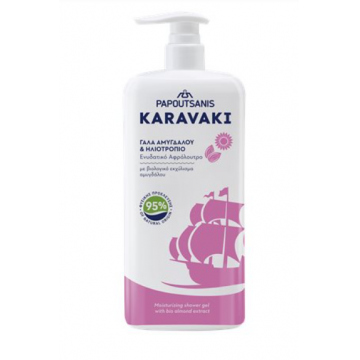 Gel de dus cu migdale si floarea soarelui, 750ml, Karavaki