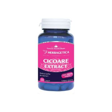 Herbagetica Cicoare extract, 30 capsule
