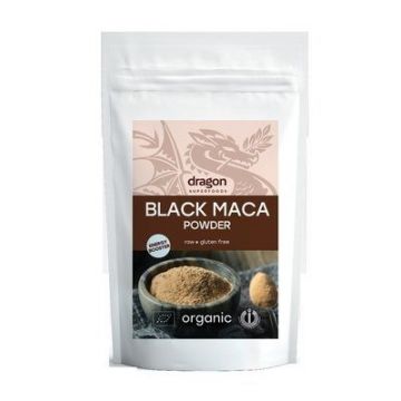 Maca neagra pudra raw bio,100g, Dragon Superfoods
