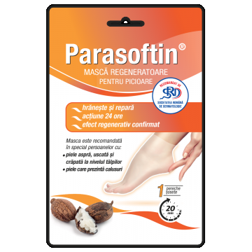 Masca regeneratoare pentru picioare Parasoftin, 1 pereche, Zdrovit