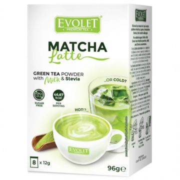 Matcha latte Sensation, 8 plicuri, Evolet