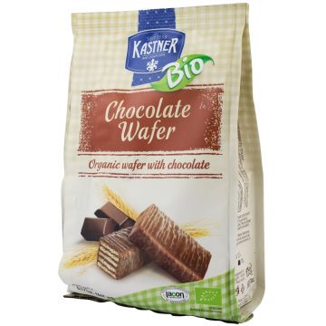 Napolitane bio cu ciocolata, 175g, Kastner