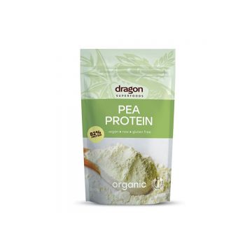 Pudra proteica din mazare galbena bio, 200g, Dragon Superfoods