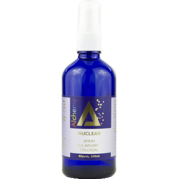 Pulverizator spray cu argint coloidal Nuclear 80ppm, 100ml, Alchemy