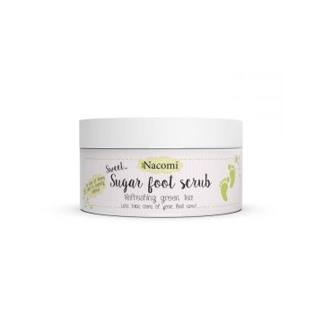 Scrub pentru picioare cu ceai verde racoritor, 125g, Nacomi