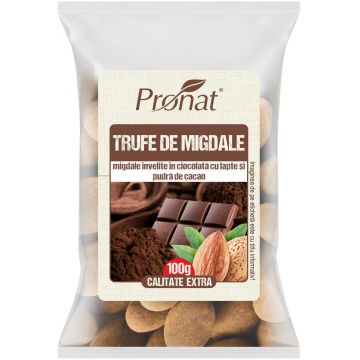 Trufe de migdale, 100g, Pronat