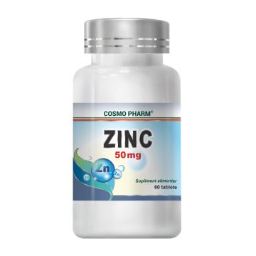 Zinc 50mg, 60 tablete, Cosmopharm