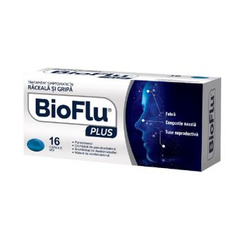 Bioflu Plus raceala si gripa x 16 capsule moi Biofarm