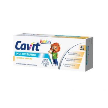 Cavit Junior Vanilina x 20 tablete masticabile