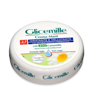 Crema hidratanta pentru maini cu glicerina & musetel bio si vitamina E, 100ml, Glicemille