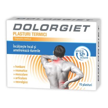 Dolorgiet plasturi termici, 10 bucati, Zdrovit