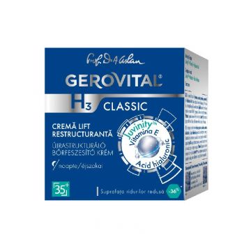 Gerovital H3 Classic Crema Lift Restructuranta de Noapte 50ml