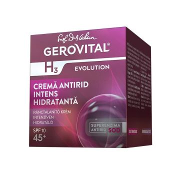 Gerovital H3 Evolution Crema Antirid Intens Hidratanta SPF10 50ml