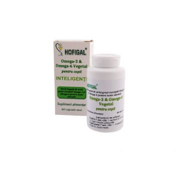 Hofigal Omega 3-6 Vegetal pentru copii x 60 de capsule