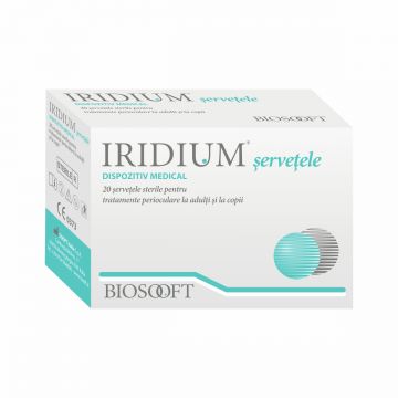 Iridium x 20 servetele oculare sterile