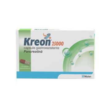 Kreon 25000 300mg x 20 capsule gastrorezistente
