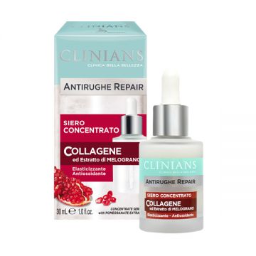 Ser concentrat Antirid Repair cu rodie si colagen, 30ml, Clinians