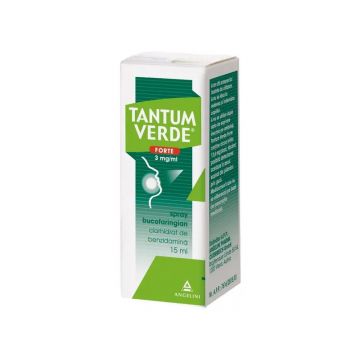 Tantum Verde 0.3% spray bucofaringian 15 ml