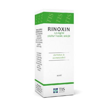 Tis-Rinoxin 0,5mg/ml x 10ml picături nazale