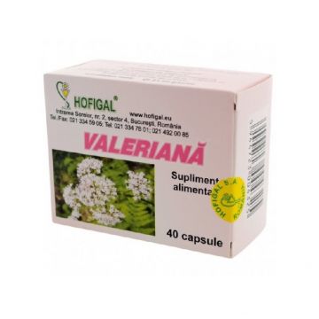 Valeriană, 40 capsule, Hofigal