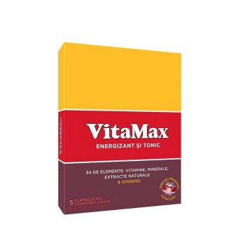 Vitamax Energizant si Tonic 5 capsule