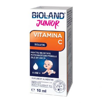 Vitamina C Junior solutie Bioland 10ml Biofarm