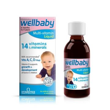 WellBaby Sirop 14 Vitamine si Minerale 150ml Vitabiotics