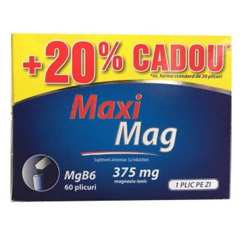 Zdrovit MaxiMag 375mg Magneziu+B6 60 plicuri