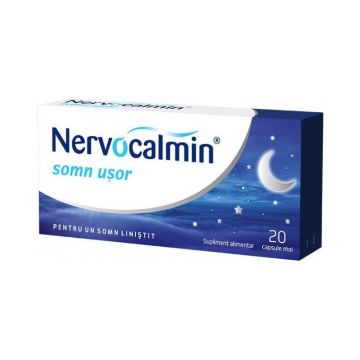 Biofarm Nervocalmin Somn usor cu valeriana 20 capsule moi