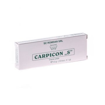 Carpicon S Crema Solida 10 Supozitoare Hipocrate