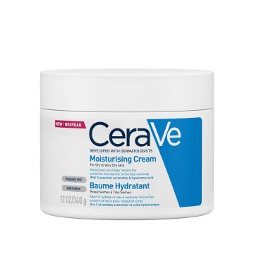 CeraVe Crema Hidratanta Fata si Corp, Piele Uscata si Foarte Uscata 177 ml