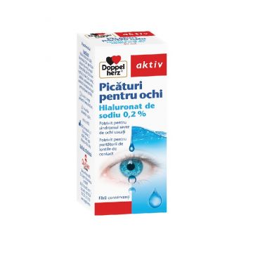 Doppelherz Aktiv Picaturi Pentru Ochi cu Hialuronat de Sodiu 0.2% 10 ml