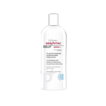 Gerovital H3 Derma+ Fluid de curatare si demachiere ochi 200 ml