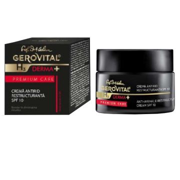 Gerovital H3 Derma+ Premium Care Crema Antirid Restructuranta SPF10 50 ml