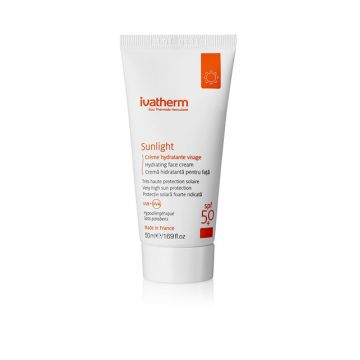 Ivatherm Sunlight SPF 50+ crema hidratanta pentru fata 50 ml