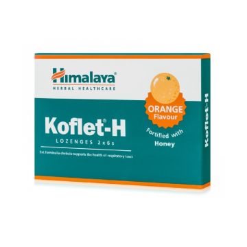 Koflet-H portocale, 12 comprimate de supt, Himalaya