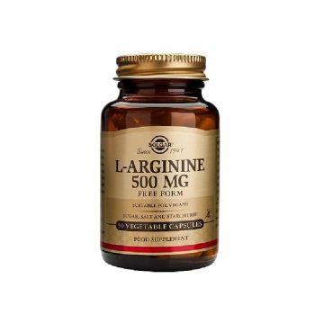 Solgar L-Arginine 500mg 50 capsule vegetale