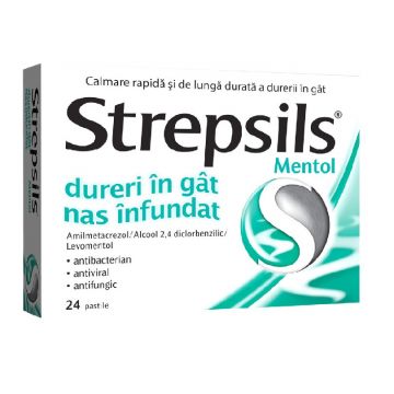 Strepsils Mentol 24 comprimate