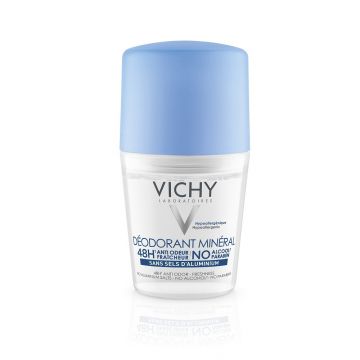 Vichy Roll-on Antiperspirant mineral, fara saruri de aluminiu 48 ore, 50 ml