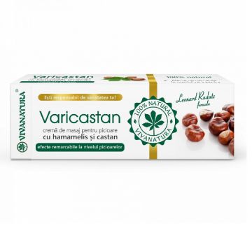 VivaNatura Varicastan crema pentru masajul picioarelor 75 ml