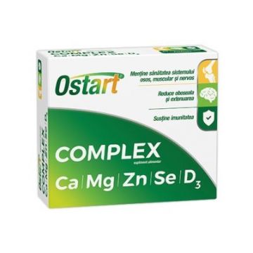 Ostart Complex Ca+Mg+Zn+Se+D3 20cpr