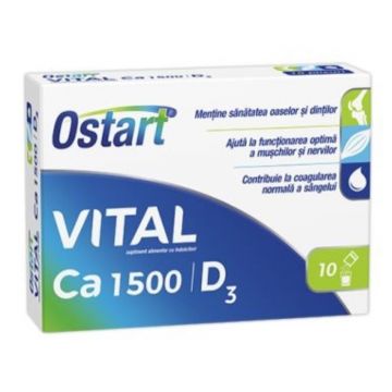 Ostart Vital Ca 1500 + D3 10 plicuri