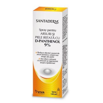 Santaderm Spray pentru arsuri cu D-Panthenol 9%