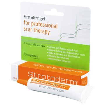 Strataderm gel pentru cicatrici anormale, 10 g, Stratpharma