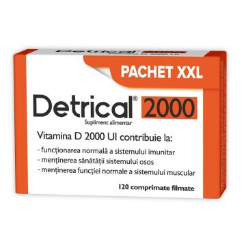 Zdrovit Detrical D3 2000UI x 120 Comprimate