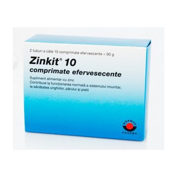 Zinkit 10 mg x 20 comprimate efervescente